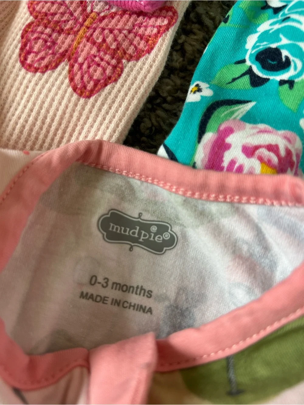 Baby Girl Footed One-Piece Sleepers - 5 Pack
